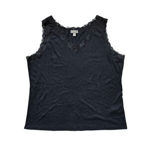 Style & Co. Black Sleeveless Top